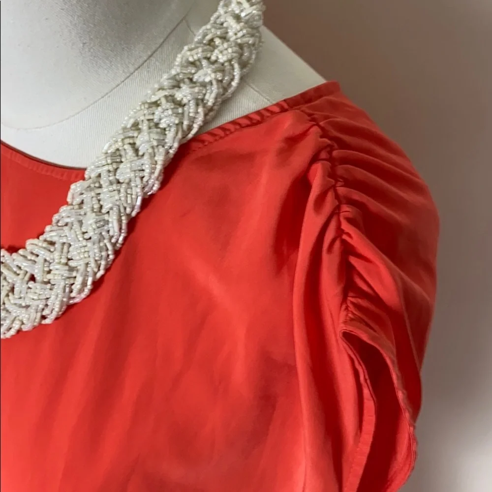 NWT MOSSIMO Orange Sleeveless Summer Dress Sz XSMALL - Picture 2 of 8